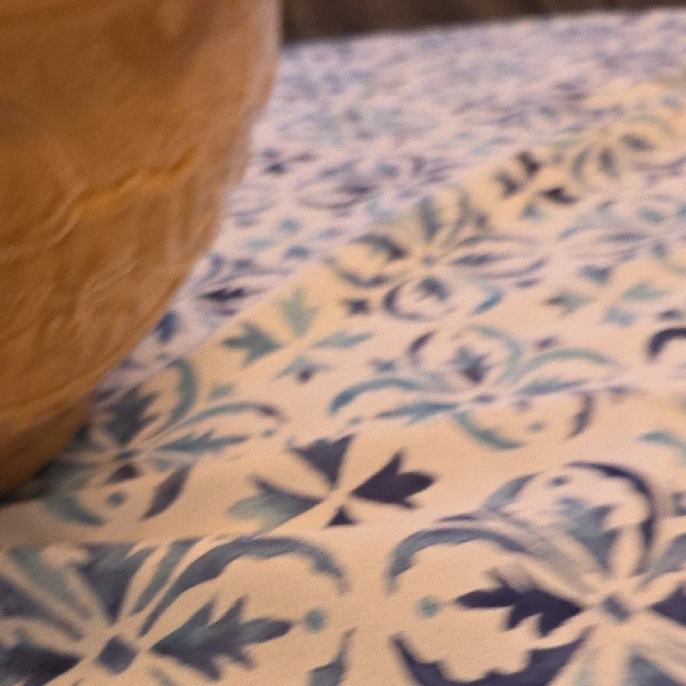 Artisan Embossed Tan Ceramic Bowl